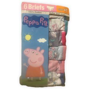 Peppa Pig 6 Girls Briefs Size 4T